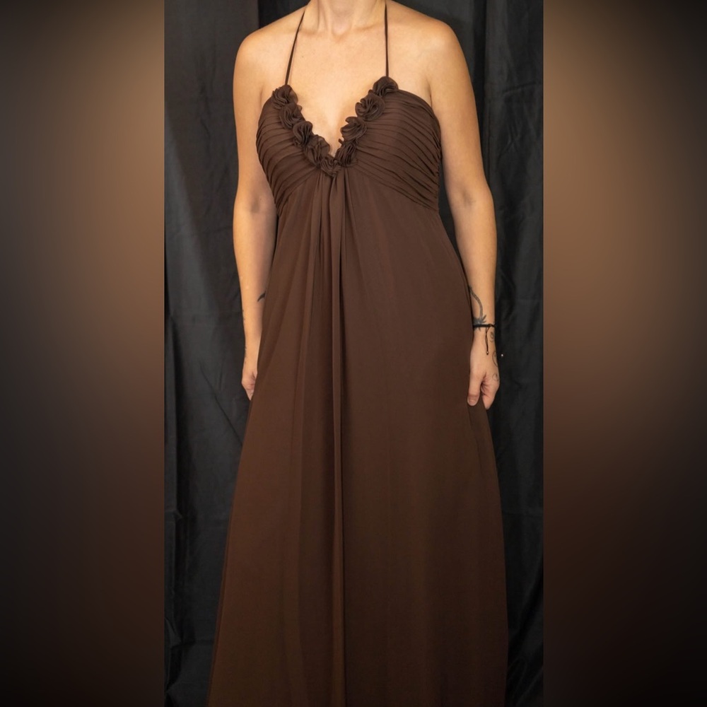Brown long dress